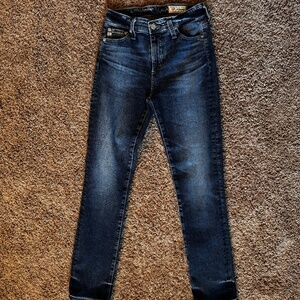 AG Denim Mari High Rise Slim Straight Jean